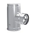 Dura Vent Dura Vent 4PVP-T31 4 in. Dia. Pellet Vent Pro Increaser Tee with Clean-Out Tee Cap 4PVP-T31